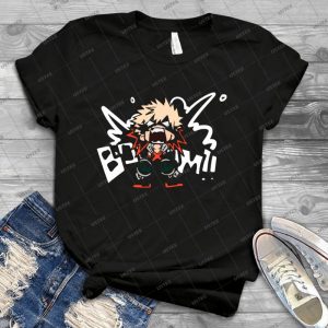 Mein Held Academia- Katsuki Bakugo - Booom 93 - Trending Shirt For Women Vintage Retro Tee For Men Kid's T-Shirt Handmade Shirt