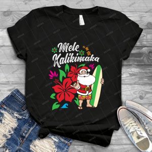 Mele Kalikimaka Cute Christmas Hawaiian - Gift Idea Shirt For Men Tee For Women Classic Retro Vintage Graphic T-Shirt