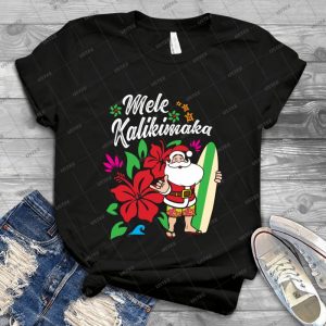 Mele Kalikimaka Cute Christmas Hawaiian - Vintage Men's Shirt Tshirt For Women Classic Handmade Shirt Retro Graphic Tee