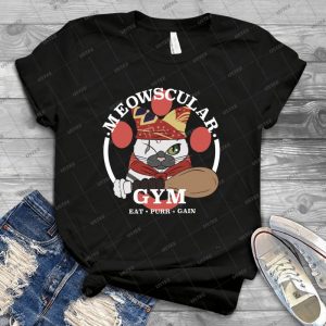 Meowscular Gym - Gift Idea Shirt For Men Tee For Women Classic Retro Vintage Graphic T-Shirt