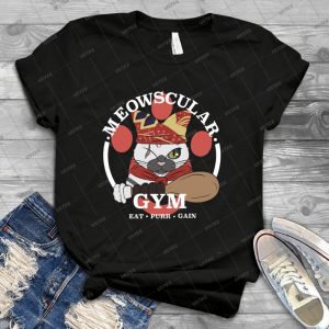 Meowscular Gym 74 - Vintage Men's Shirt Tshirt For Women Classic Handmade Shirt Retro Graphic Tee