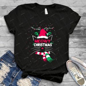 Meowy Christmas - Gift Idea Shirt For Men Tee For Women Classic Retro Vintage Graphic T-Shirt