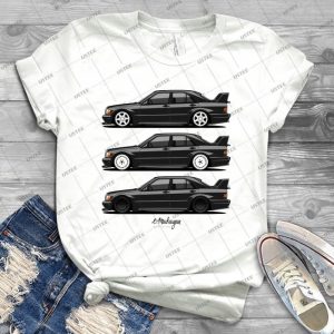 Merc 190e Evolution Ii 44 - Vintage Men's Shirt Tshirt For Women Classic Handmade Shirt Retro Graphic Tee