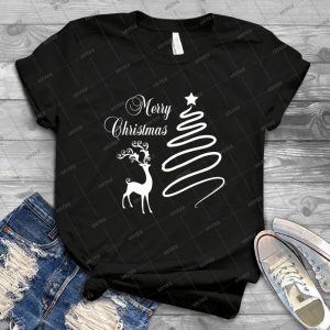 Merry Christmas - Vintage Men's Shirt Tshirt For Women Classic Handmade Shirt Retro Graphic Tee
