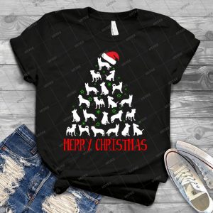 Merry Christmas Dogs T-Shirt - Best Unisex Trending Handmade T-shirt Gift Idea For Men T-shirt For Woman