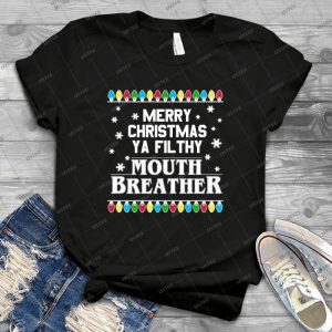 Merry Christmas Mouth Breather - Gift Idea Shirt For Men Tee For Women Classic Retro Vintage Graphic T-Shirt
