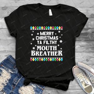 Merry Christmas Mouth Breather - Vintage Men's Shirt Tshirt For Women Classic Handmade Shirt Retro Graphic Tee