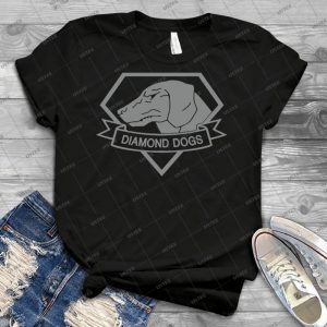 Metal Gear Solid-Diamond Dogs - Gray - - Best Unisex Trending Handmade T-shirt Gift Idea For Men T-shirt For Woman