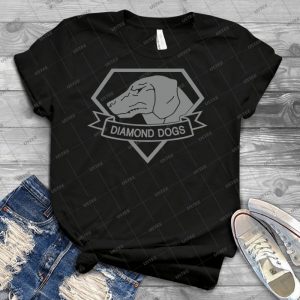 Metal Gear Solid - Diamond Dogs - Gray - 18 - Trending Shirt For Women Vintage Retro Tee For Men Kid's T-Shirt Handmade Shirt