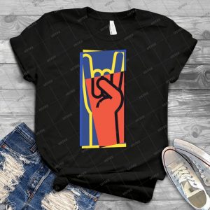 Metal Hand Horns Pop Art 49 - Best Unisex Trending Handmade T-shirt Gift Idea For Men T-shirt For Woman