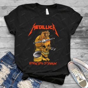 Metallica Harvester Of Sorrow Skull Album Handmade Shirt