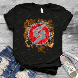 Metroid Symbol Splatter - Gift Idea Shirt For Men Tee For Women Classic Retro Vintage Graphic T-Shirt