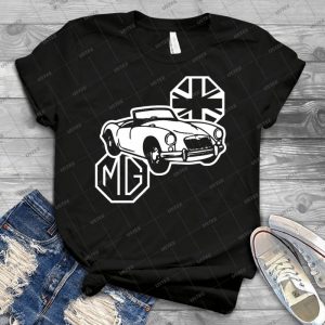 Mg Mga Classic British Sports Car - Vintage Men's Shirt Tshirt For Women Classic Handmade Shirt Retro Graphic Tee