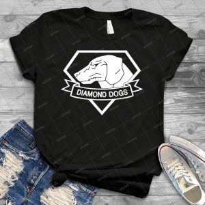 Mgsv - Diamond Dogs - White - 19 - Vintage Men's Shirt Tshirt For Women Classic Handmade Shirt Retro Graphic Tee