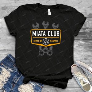 Miata Club Of Hawaii 3 Wrench Black Tee Only - Gift Idea Shirt For Men Tee For Women Classic Retro Vintage Graphic T-Shirt