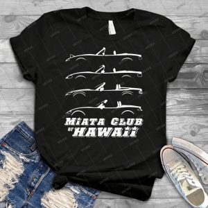 Miata Club Of Hawaii 4 Gen Light Graphic Print - Gift Idea Shirt For Men Tee For Women Classic Retro Vintage Graphic T-Shirt