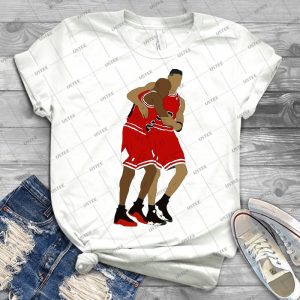 Michael Jordan And Scottie Pippen - Gift Idea Shirt For Men Tee For Women Classic Retro Vintage Graphic T-Shirt