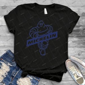 Michelin  19 - Vintage Men's Shirt Tshirt For Women Classic Handmade Shirt Retro Graphic Tee