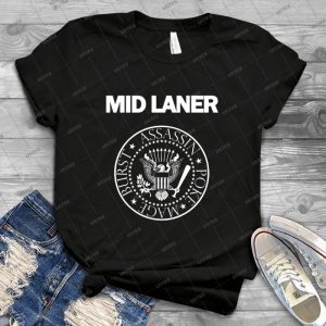 Mid Laner-League Of Legends - Gift Idea Shirt For Men Tee For Women Classic Retro Vintage Graphic T-Shirt
