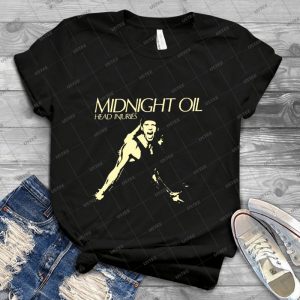 Midnight Oil Head Injuries - Vintage Men's Shirt Tshirt For Women Classic Handmade Shirt Retro Graphic Tee