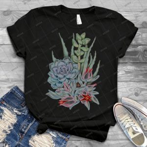 Midnight Succulents - Best Unisex Trending Handmade T-shirt Gift Idea For Men T-shirt For Woman