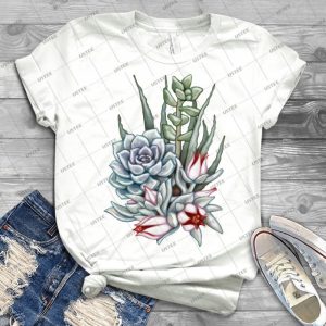 Midnight Succulents - Gift Idea Shirt For Men Tee For Women Classic Retro Vintage Graphic T-Shirt