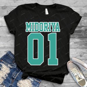 Midoriya Sport Jersey - Vintage Men's Shirt Tshirt For Women Classic Handmade Shirt Retro Graphic Tee