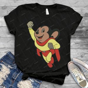 Mighty Mouse 26 - Vintage Men's Shirt Tshirt For Women Classic Handmade Shirt Retro Graphic Tee