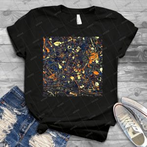 Mijumi Pollock 50 - Vintage Men's Shirt Tshirt For Women Classic Handmade Shirt Retro Graphic Tee