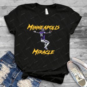 Minneapolis Miracle-Minnesota Miracle Stefon Diggs - Gift Idea Shirt For Men Tee For Women Classic Retro Vintage Graphic T-Shirt