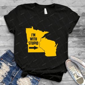 Minnesota I M With Stupid - Best Unisex Trending Handmade T-shirt Gift Idea For Men T-shirt For Woman
