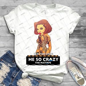 Mir Fontane-He So Crazy- Damn Gina - Gift Idea Shirt For Men Tee For Women Classic Retro Vintage Graphic T-Shirt