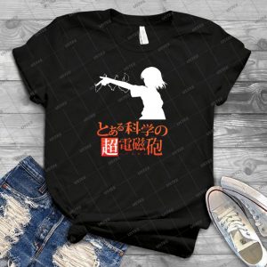 Misaka Mikoto - Vintage Men's Shirt Tshirt For Women Classic Handmade Shirt Retro Graphic Tee