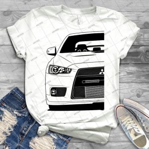 Mitsubishi Lancer Evolution 10 X Best Shirt - Vintage Men's Shirt Tshirt For Women Classic Handmade Shirt Retro Graphic Tee