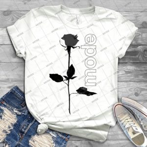 Mode Rose Black - Best Unisex Trending Handmade T-shirt Gift Idea For Men T-shirt For Woman