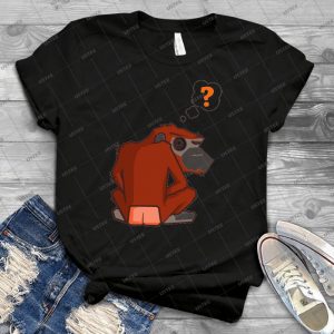 Monkey Wtf 46 - Vintage Men's Shirt Tshirt For Women Classic Handmade Shirt Retro Graphic Tee