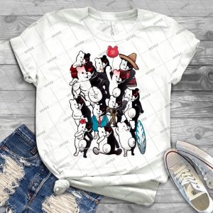 Monokuma Portrait Of Wisdom 63 - Vintage Men's Shirt Tshirt For Women Classic Handmade Shirt Retro Graphic Tee