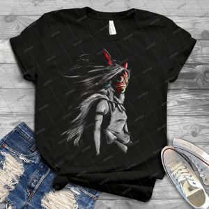 Mononoke Wolf Anime Tra Digital Painting 33 - Trending Shirt For Women Vintage Retro Tee For Men Kid's T-Shirt Handmade Shirt