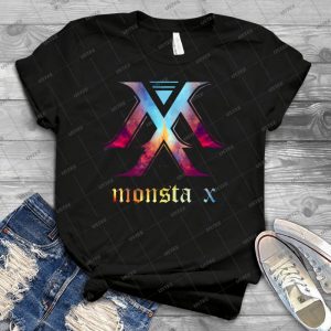 Monsta X Nebula 48 - Vintage Men's Shirt Tshirt For Women Classic Handmade Shirt Retro Graphic Tee