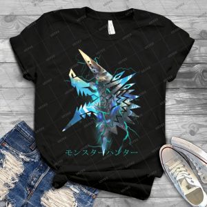 Monster Hunter-Zinogre - Trending Shirt For Women Vintage Retro Tee For Men Kid's T-Shirt Handmade Shirt