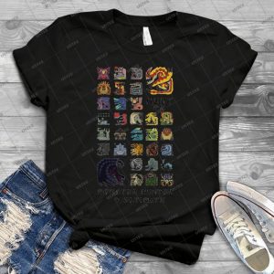 Monster Hunter 4 Ultimate Hunt Me Design - Best Unisex Trending Handmade T-shirt Gift Idea For Men T-shirt For Woman