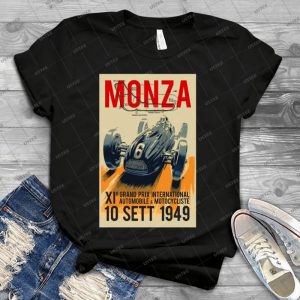 Monza Grand Prix; Vintage Auto Racing Print 74 - Vintage Men's Shirt Tshirt For Women Classic Handmade Shirt Retro Graphic Tee