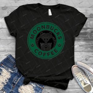 Moonbucks Coffee - Vintage Men's Shirt Tshirt For Women Classic Handmade Shirt Retro Graphic Tee