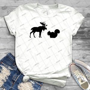 Moose  Squirrel 26 - Trending Shirt For Women Vintage Retro Tee For Men Kid's T-Shirt Handmade Shirt