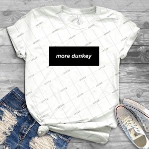 More Dunkey - Vintage Men's Shirt Tshirt For Women Classic Handmade Shirt Retro Graphic Tee