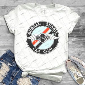 Morgan Sports Car Club Distressed - Gift Idea Shirt For Men Tee For Women Classic Retro Vintage Graphic T-Shirt
