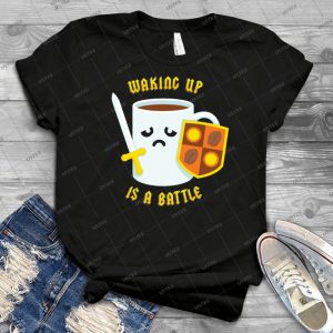 Morning Battle - Gift Idea Shirt For Men Tee For Women Classic Retro Vintage Graphic T-Shirt