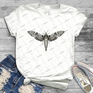 Moth T Shirt 8 - Vintage Men's Shirt Tshirt For Women Classic Handmade Shirt Retro Graphic Tee