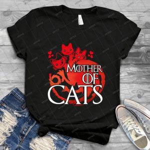 Mother Of Cats - Gift Idea Shirt For Men Tee For Women Classic Retro Vintage Graphic T-Shirt