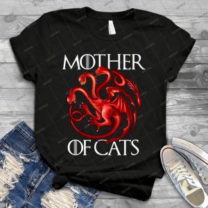 Mother Of Cats Funny Game Of Thrones - Gift Idea Shirt For Men Tee For Women Classic Retro Vintage Graphic T-Shirt